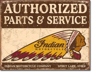 Amerykańska tabliczka - Authorized Indian Parts and Service