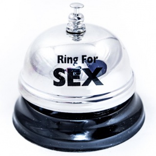 Biurkowy dzwonek na seks - srebrny