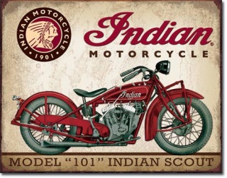 Amerykańska tabliczka - Indian Scout