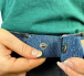 Elastyczny pasek do jeansów - ciemnoniebieskie