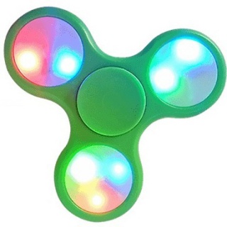 Fidget Spinner - z LED oświetleniem - zielony