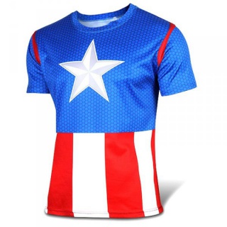 Sportowa koszulka - Captain America - XXL