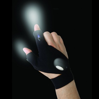 Świecąca LED rękawica