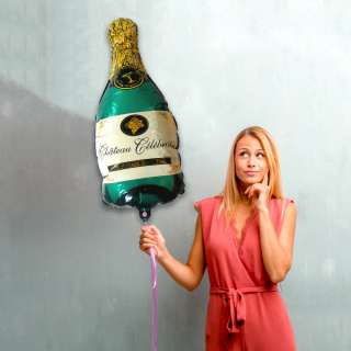 Balon foliowy - zielony szampan