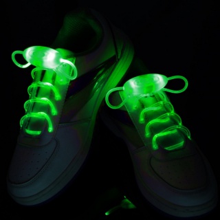 Świecące sznurówki LED - zielone