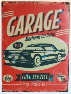 Amerykańska tabliczka - Garage