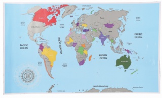 Mapa do ścierania świat