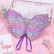Kostium wróżki  - niebiesko-fioletowe skrzydła i różdżka
