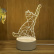 Dekoracyjna lampa 3D - kot