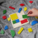 Geometryczne puzzle dla dzieci - kwadraty
