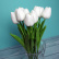 Sztuczne tulipany 10 szt - białe