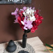 Sztuczne kwiaty do wazonu - fioletowe