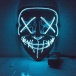 Straszna świecąca maska - niebieskie LED
