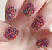 Kawiorowe manicure - niebieskie
