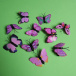 Spinki do włosów motyle 10 szt - różowe
