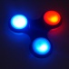 Fidget Spinner - z LED oświetleniem - niebieski