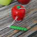Zabawka drewniana - robak w jabłku