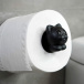 Uchwyt na papier toaletowy - czarny kot