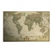 Retro plakat - Mapa świata