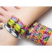 Gumki Loom Bands mini prążkowane - czarne
