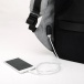 Plecak bezpieczeństwa z ładowarką USB - szary