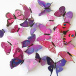 3D motyle na ścianę - fioletowe