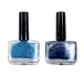 Kawiorowe manicure - niebieskie
