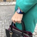 Zegarek z paskiem magnetycznym - niebieski
