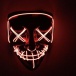 Straszna świecąca maska - czerwony LED