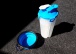 Butelka podróżna dla zwierząt na wodę i karmę - niebieska
