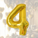 Nadmuchiwane balony cyfry maxi  100 cm złote- 4