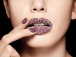 Kawiorowe manicure - niebieskie
