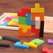 Drewniane puzzle - kształty