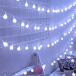 Łańcuch świetlny LED małe żarówki - zimne światło