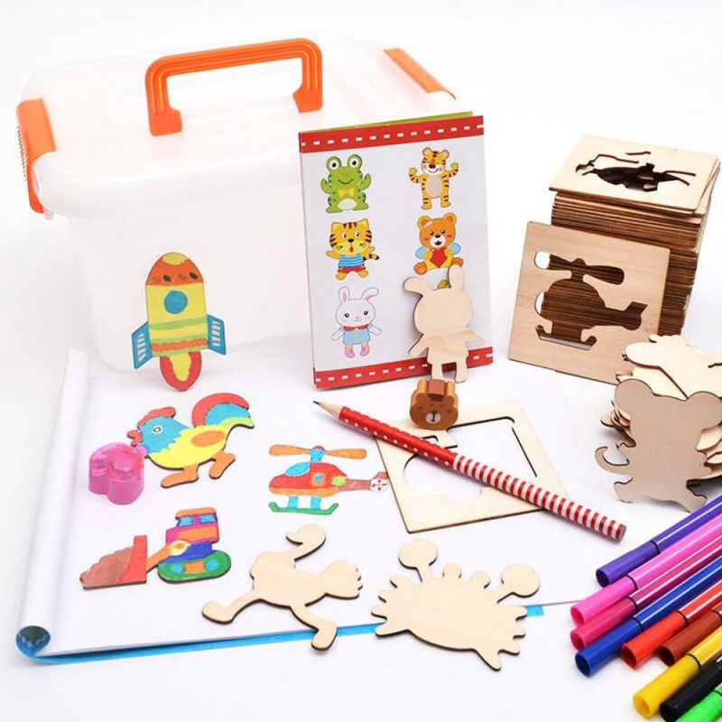 Zestaw Do Rysowania Dla 10 Latki Drewniany zestaw do rysowania 100 szt | BestPrezenty.pl